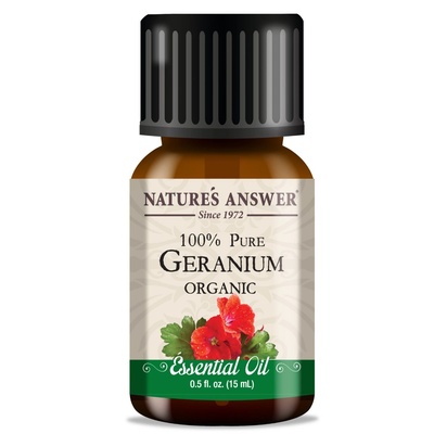 Nature's Answer Geranium Essential Oil, Етерично масло от здравец, ОРГАНИЧНО, 15 ml