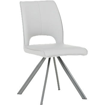 Carmen Трапезен стол craven 2 силиконова кожа - сив 67