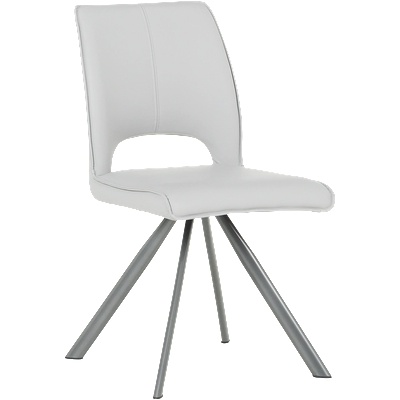 Carmen Трапезен стол craven 2 силиконова кожа - сив 67