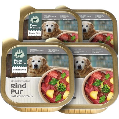 Pure Nature Dog Senior Hovězí PUR 4 x 150 g