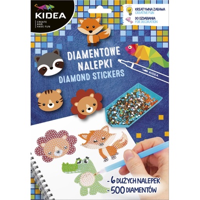 Kidea nálepky diamantové maľovanie Zvieratká