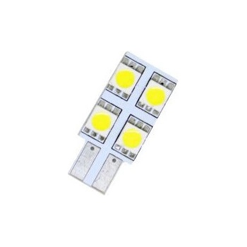 Лед крушки тип t10 с 4 smd диода от едната страна