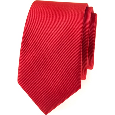 Avantgard Kravata Slim Lux 571-22330 červená