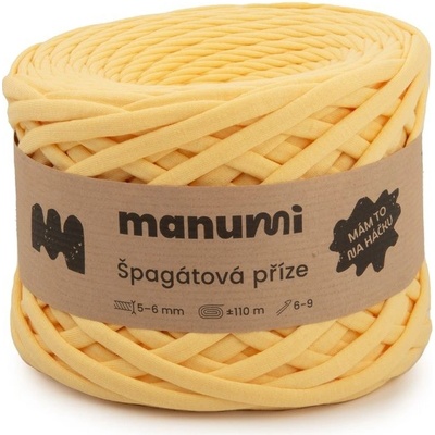 Manumi špagátová příze žlutá - 1 ks