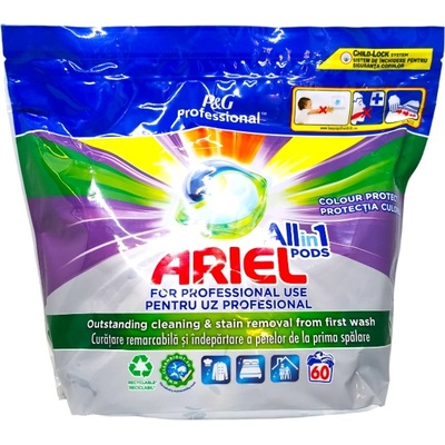 Ariel капсули за пране, All in One, 60 броя, За цветно пране