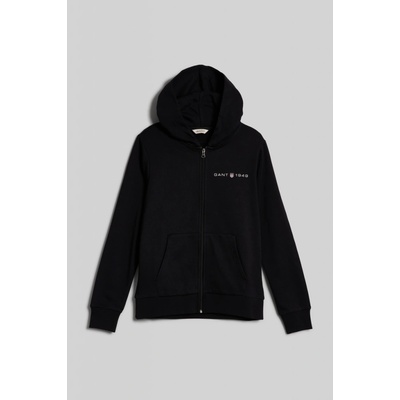 Gant Reg Printed Graphic Hoodie čierna