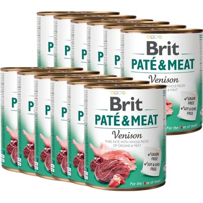 Brit Paté & Meat Venison 12 x 800 g