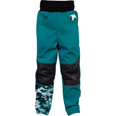 Softshellové kalhoty dětské MASKÁČ petrolejová