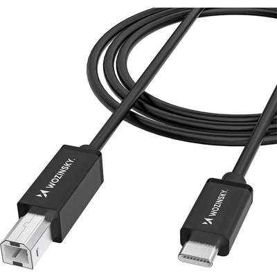 Wozinsky Кабел за принтер и други външни устройства USB-C Male към USB-B Male - Wozinsky USB-C To USB-B 2.0 Printer Cable (черен) (100 см) (WKDDY1S)