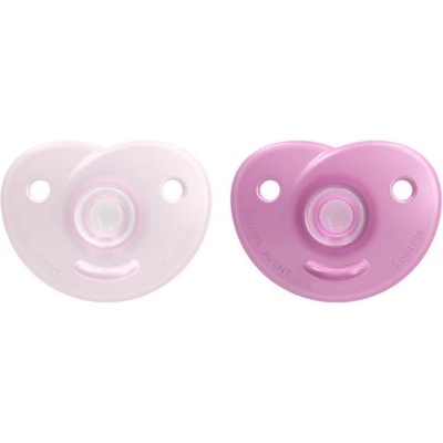 Philips Залъгалки Philips Avent - Soothie, 0-6 m, 2 броя, розова/лилава (SCF099/27)