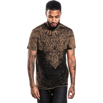 AFFLICTION мъжка тениска affliction - eternal throne - black/chipmunk - a28718-blcm