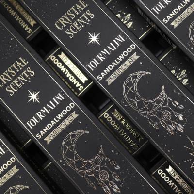 Turmalín Crystal Scents smudge tyčinky Santalové drevo 8 ks
