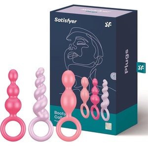 Satisfyer Силиконови анални разширителя 3 броя цветни
