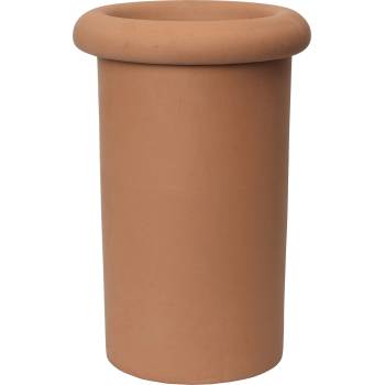 ferm LIVING Саксия с подложка Rollo 46 см теракота (1104270651)