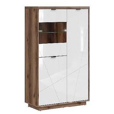 Витрина Forn REG2D1W дъб делано и бял лак