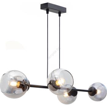 HEXE Пендел LATIL 4xE27/60W/230V черен (HX0257)