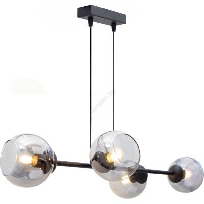 HEXE Пендел LATIL 4xE27/60W/230V черен (HX0257)