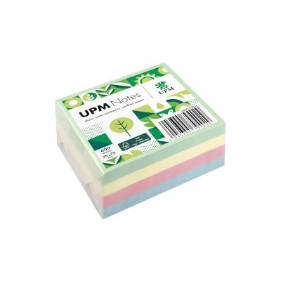 UPM Кубче самозалепващи листчета Pastel 75X75mm 400 листа