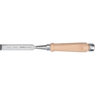 Dláto s kvalitnou bukovou rukoväťou EXTOL PREMIUM 18mm