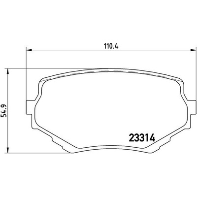 BREMBO Sada brzdových platničiek kotúčovej brzdy P79009