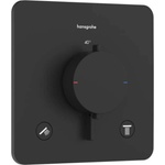 Hansgrohe Ecostat Comfort Q - Термостатичен смесител за вграждане, за 2 извода, черен мат 33713670 (33713670)