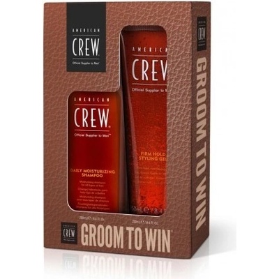 American Crew Holiday denní šampon 250 ml + Firm hold gel 250 ml dárková sada