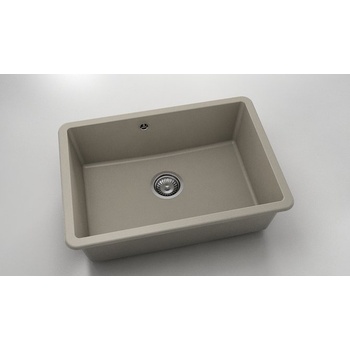 FAT Мивка за долно вграждане Vanguard 236, Fat Granite, 1004 Тъмнобежов, с включен сифон