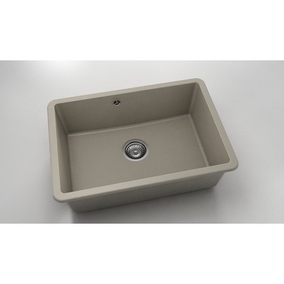 FAT Мивка за долно вграждане Vanguard 236, Fat Granite, 1004 Тъмнобежов, с включен сифон