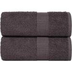 vidaXL Кърпи за гости FROGN 2 бр. Антрацит 30x50 см 360 г/м2 (136677)
