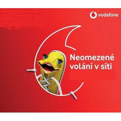 SIM karta Vodafone Neobmedzené volania do siete + 500 MB (150,- kredit)