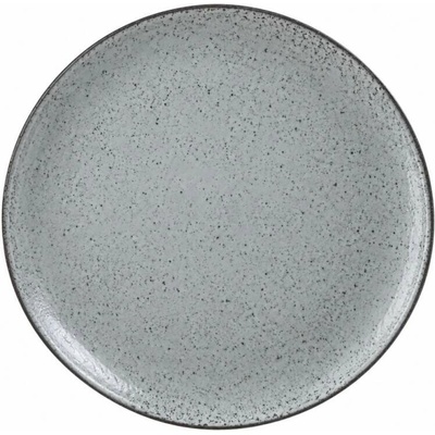 House Doctor – Kameninový mělký talíř Rustic, šedomodrý, průměr 27,5 cm