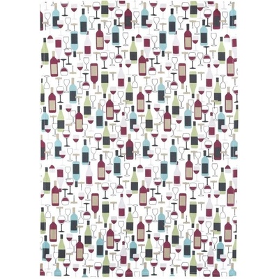 SCANquilt DEKORO SKLENKY A LÁHVE 50 x 70 cm vínovozelená