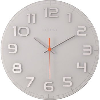 NeXtime Стенен часовник Classy Round бял (8817wi)