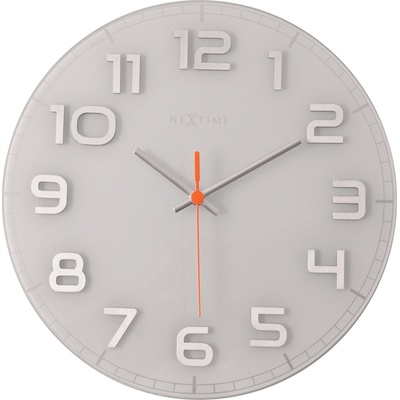 NeXtime Стенен часовник Classy Round бял (8817wi)