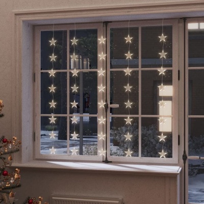 shumee Světelný závěs hvězdičky 200 LED teplé bílé světlo 8 funkcí