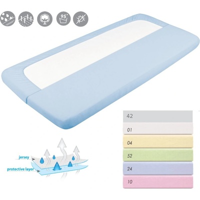 Baby Matex Nepromokavé prostěradlo bavlna růžové 70x140
