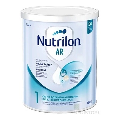 N.V. Nutricia Nutrilon 1 AR mliečna výživa v prášku od narodenia 800 g