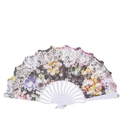 Ветрило в черно с рози и сребрист брокат