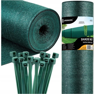 Stínící tkanina 150cm x 25m, 95% zastínění, zelená SPRINGOS SN0038