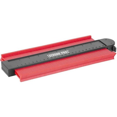 Šablona Strend Pro DG681, 250x130 mm, magnet, s uzamčením, pomůcka na obkreslení tvarů ST212061