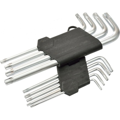 L-klíče TORX, sada 9ks, T10-T50, 190 mm , GEKO