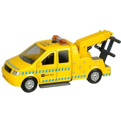 Mikro Kids Globe Traffic влекач 16см метален с обратно движение на батерии със светлина и звук