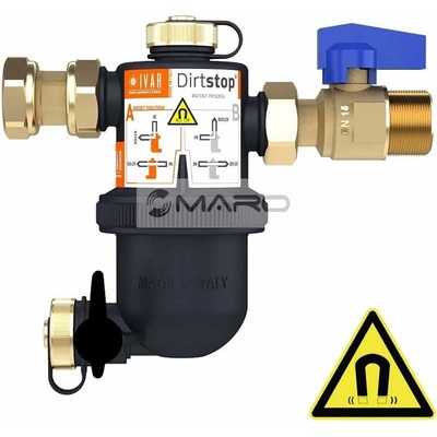 IVAR Filtr DIRTSTOP otočný 3/4" 520049