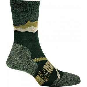 P. A. C P. A. C. Дамски туристически чорапи P. A. C. Women's TR 3.2 Trekking Merino Light Walking socks - Anthracite / Olive - размер 35-37 (EU) (201-7290-0311)
