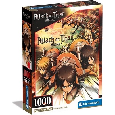 Clementoni Attack on Titans Compact 1000 dílků