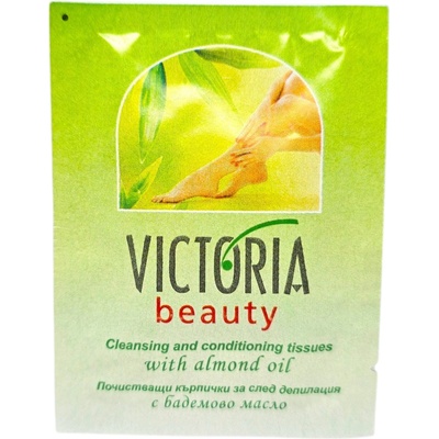 Victoria beauty Почистващи кърпички за след депилация с бадемово масло, 1 бр