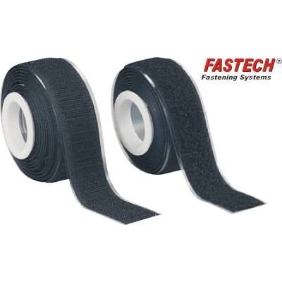 FASTECH® 919-330 pásek se suchým zipem, lepicí, háčková a flaušová část, (d x š) 2000 mm x 25 mm, černá, 1 pár