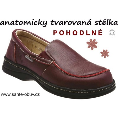 Santé N/224/2L/31 zdravotní obuv červená – Zboží Mobilmania