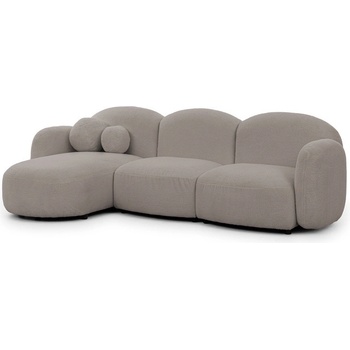 ROPEZ Сив ъглов диван от букле (ляв ъгъл) Orbit - Ropez (Orbit A+OT+1,5+1,5+A Quelle 83 Standard)