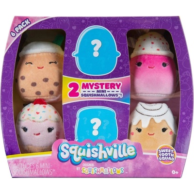 Squishville Sweet Tooth mini hračky 6 ks (2 tajomné postavičky) 191726428589